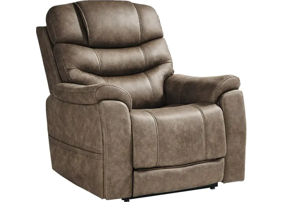 Morgan Hill Brown Triple Power Lift Recliner-39