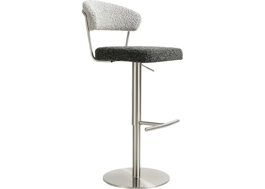 Cosmo II Black Adjustable Stool-Black