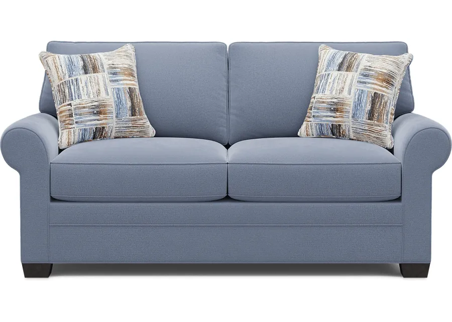 Bellingham Blue Microfiber Sleeper Loveseat-76 1 49726-bellingham-blue-microfiber-sleeper-loveseat-76-1.webp