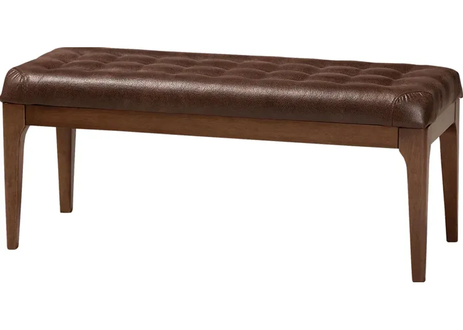 Rofini Brown Dining Bench-Brown