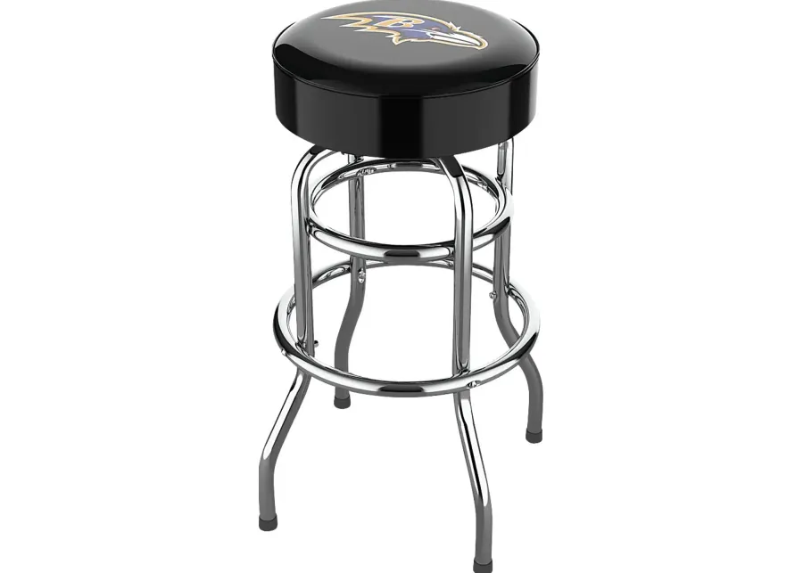Big Team Baltimore Ravens Black Barstool-Black