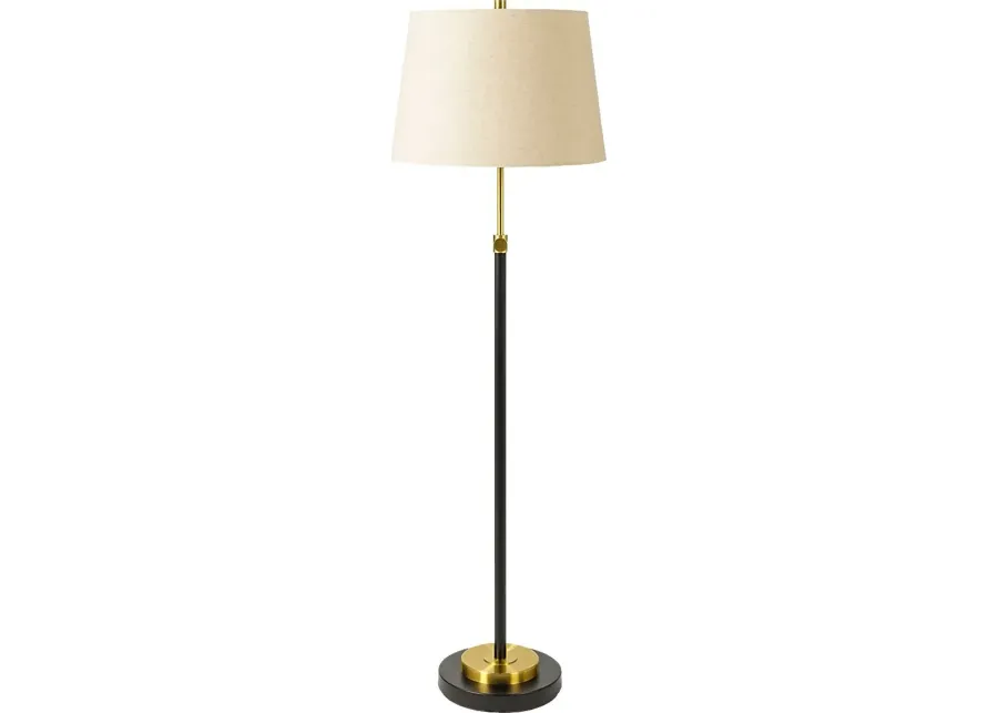 Barristers Farm Gold Floor Lamp-Gold