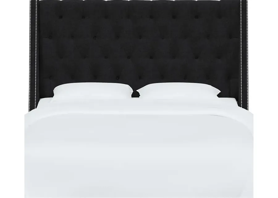 Aidyl Black Full Headboard-Black
