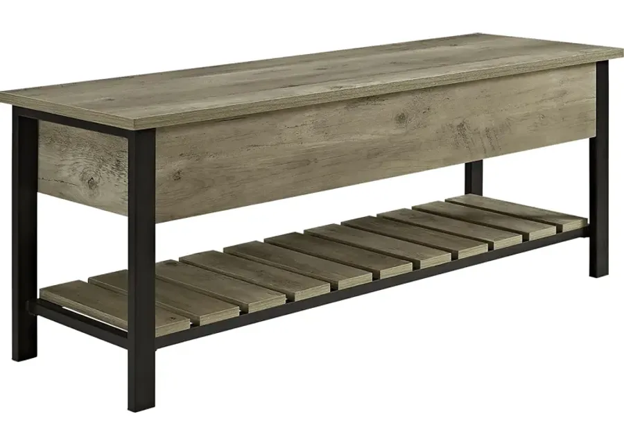 Commer Gray Bench-Gray