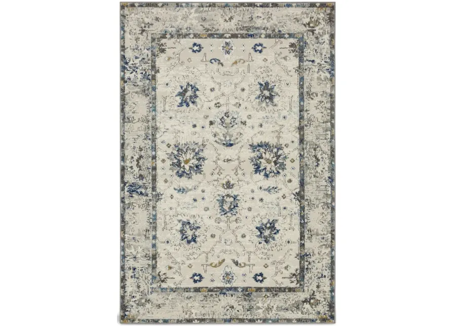 Cleopatra Fenton Evesham Grey Dark Blue - 7 10  X 10 0 