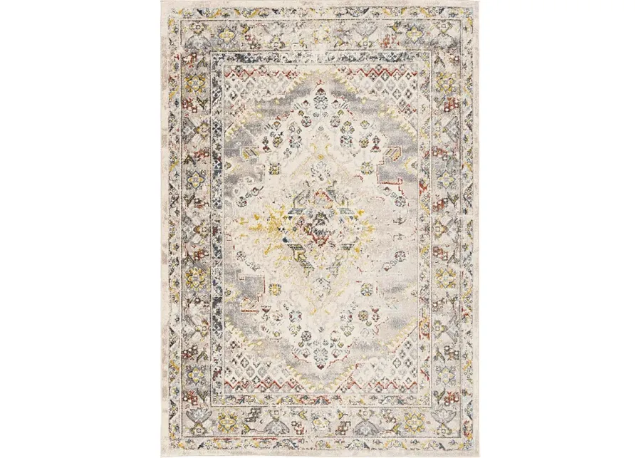 Anilya II Cream 6'7 x 9' Rug-Cream