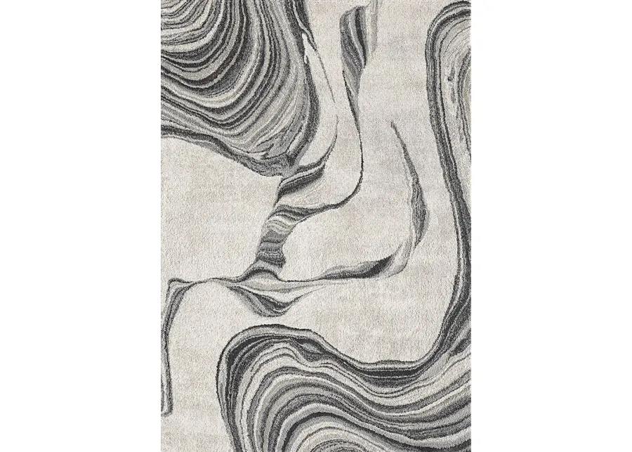 Sand Ribbons Ivory 7'10 x 9'10 Rug-94