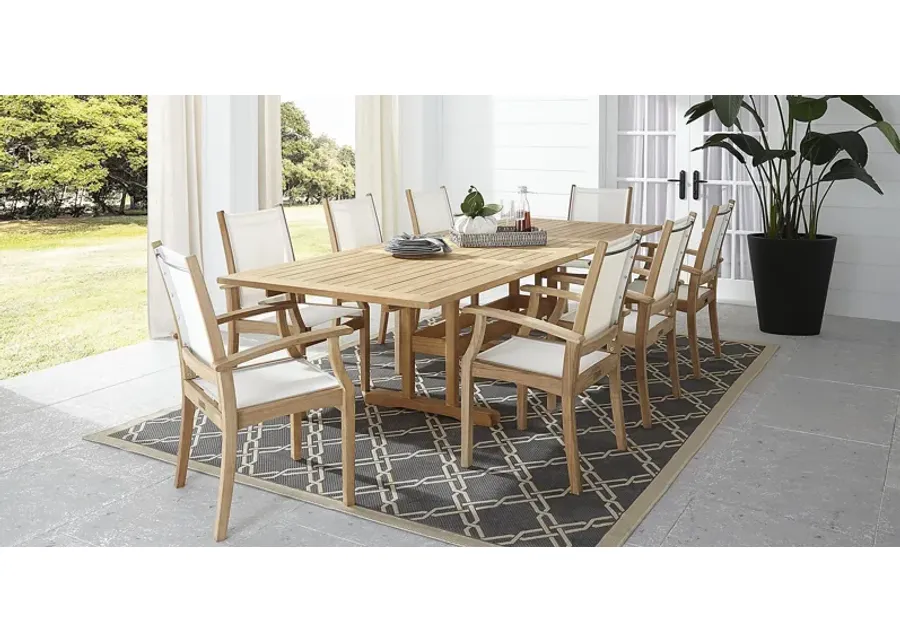 Pleasant Bay Teak 9 Pc Rectangle Extension Outdoor Dining Set-42 1 50506-pleasant-bay-teak-9-pc-rectangle-extension-outdoor-dining-set-42-1.webp