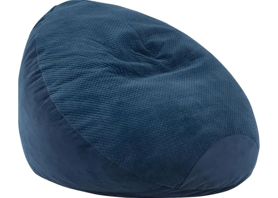 Kids Bultman Blue Bean Bag Egg Chair-Blue