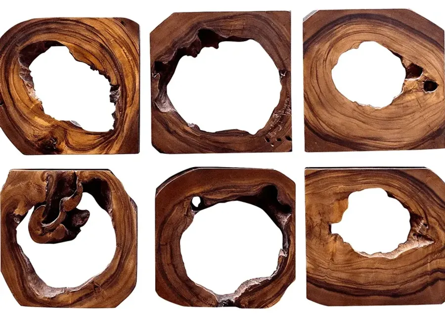 Eziel Brown Set of 6 Wall Decor-Brown 1 50639-eziel-brown-set-of-6-wall-decor-brown-1.webp