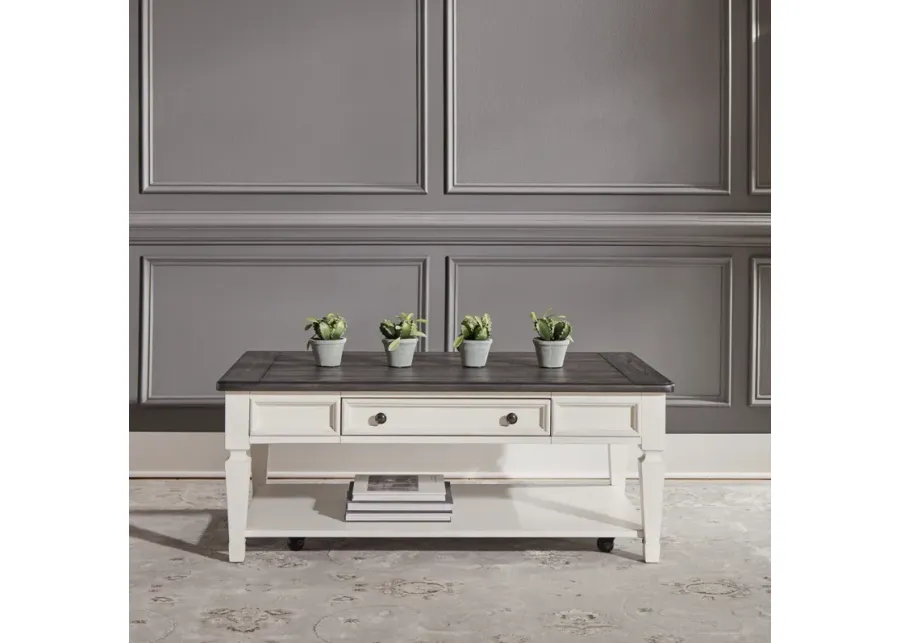 Liberty Furniture Allyson Park Rectangular Coffee Table-48