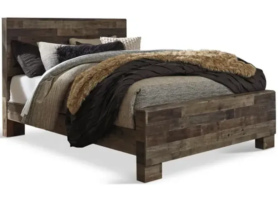 Dylan Queen Panel Bed - Grey