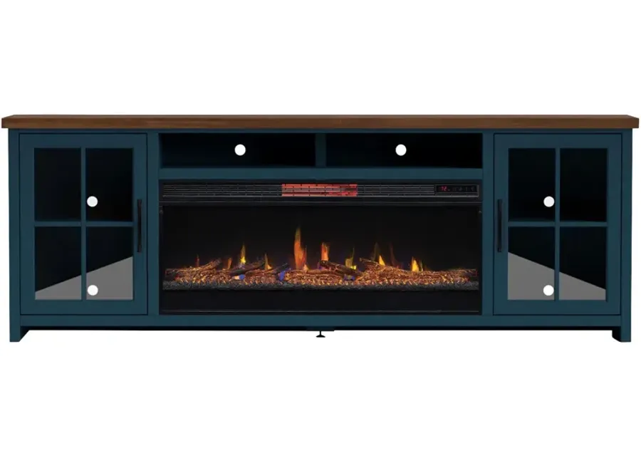 Legends Furniture Nantucket 88 Inch Fireplace Console-88.94