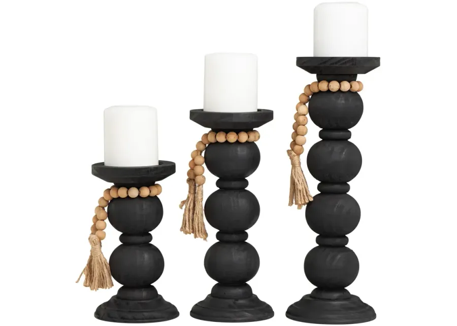 Uma Enterprises Bohemian Set of 3 Candle Holder-5