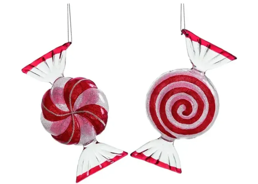 Assorted Peppermint Candy Ornaments