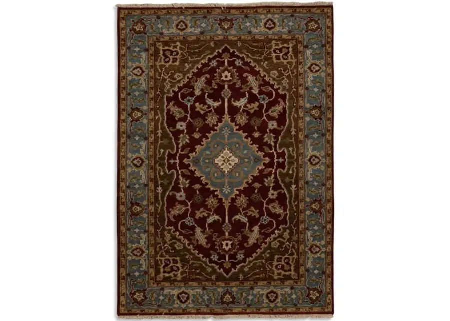 Hand Knotted Serapi 5 0  x 7 0  Area Rug