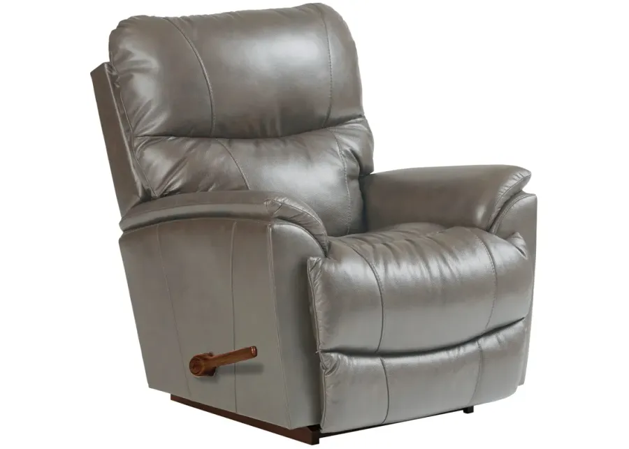 La-Z-Boy Trouper Leather Rocker Recliner-36