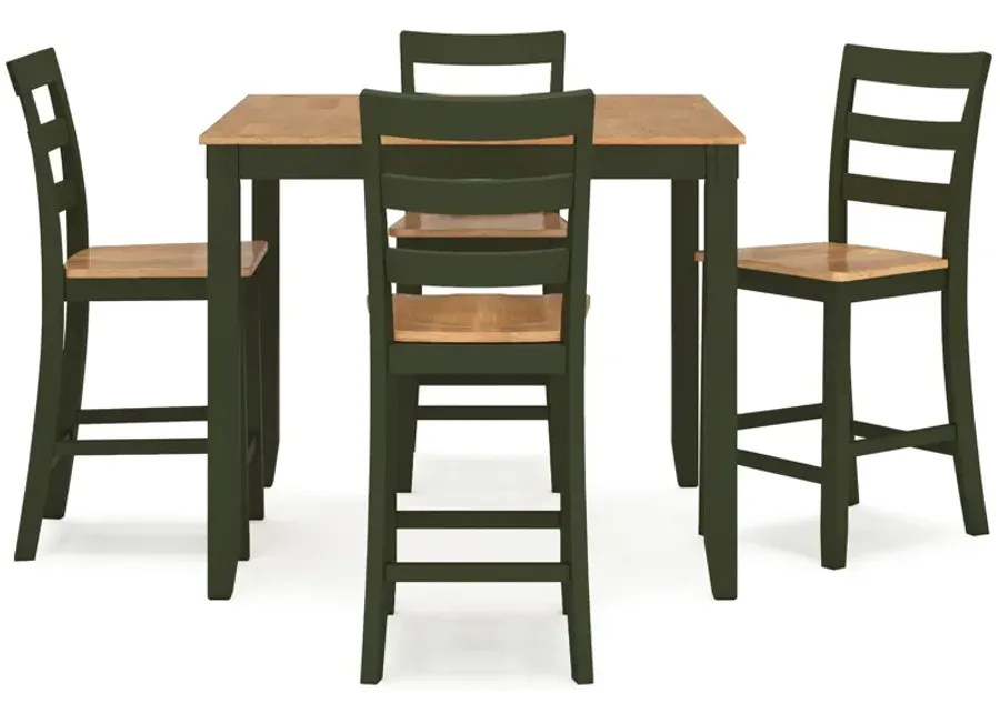 Ashley Furniture Gesthaven 5 Piece Square Counter Dining Set-42