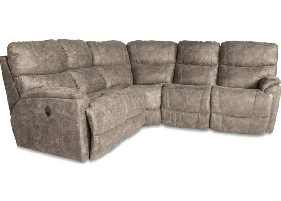 La-Z-Boy Trouper 3 Piece Reclining Sectional-102