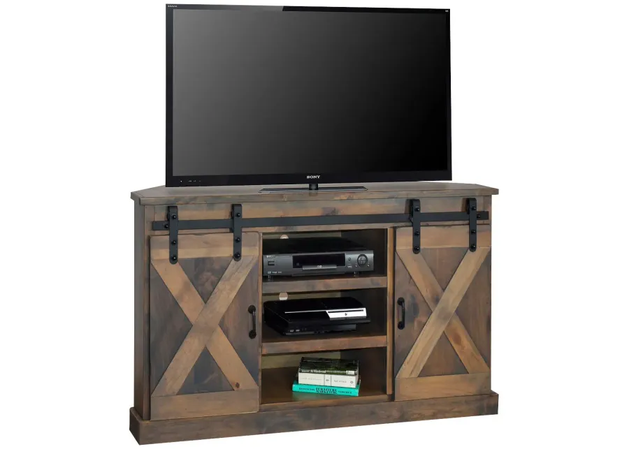 Legends Furniture Farmhouse 56 Inch Corner Console-56