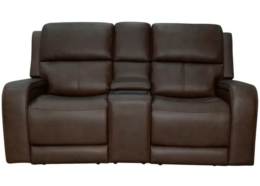 Flexsteel Hayley Power Reclining Console Loveseat with Power Headrests-76