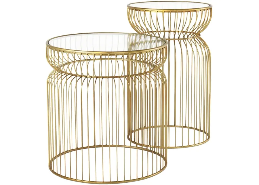 Mercana Furniture & Decor Shani Set of 2 Accent Tables-18.9