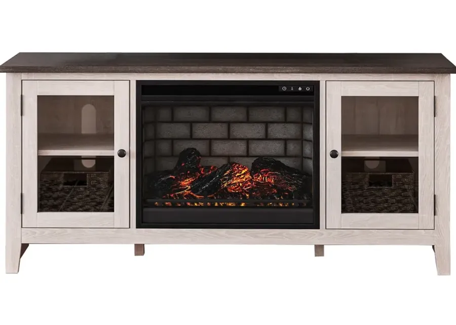 Ashley Furniture Dorrinson 60 Inch Infrared Electric Fireplace Console-60