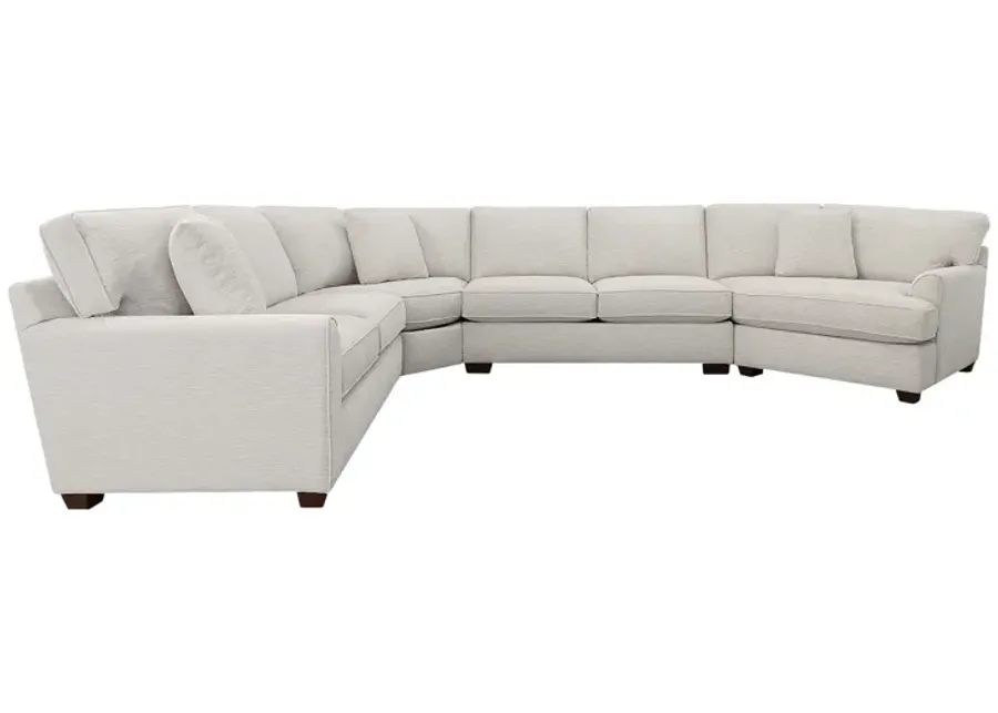 Style Line Connections Track 4 Piece Right Cuddler Wedge Sectional-121
