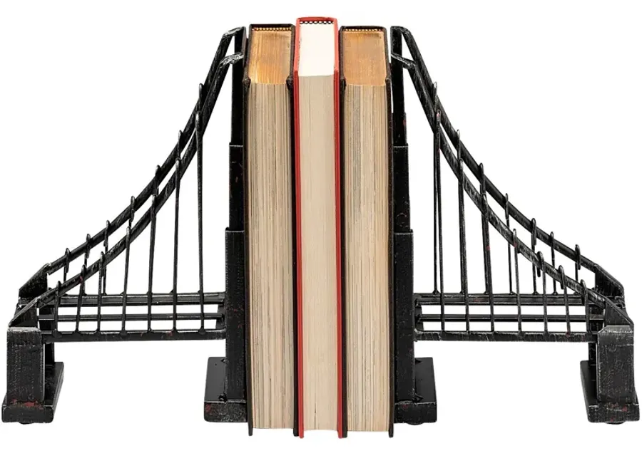 Mercana Furniture & Decor Suspension Bridge Bookends-3.94