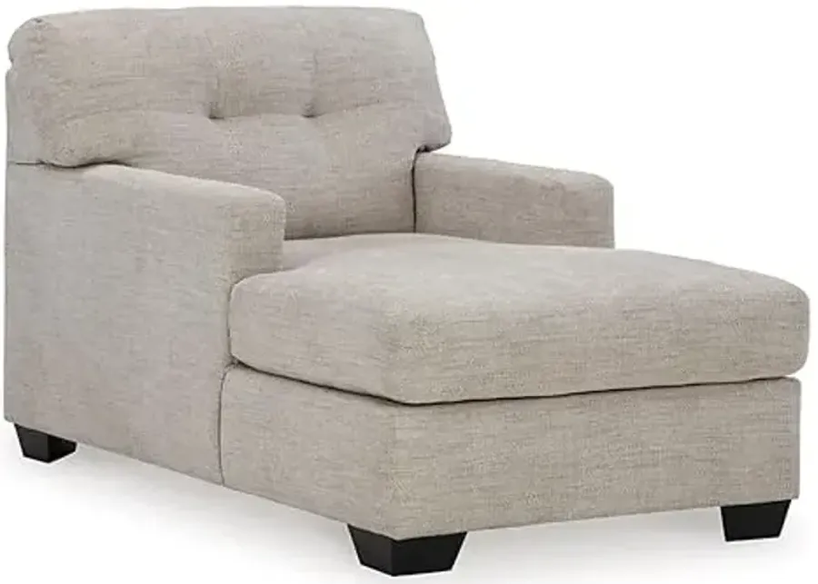 Signature Design by Ashley Mahoney Contemporary Tufted Upholstered Chaise, Beige-Beige
