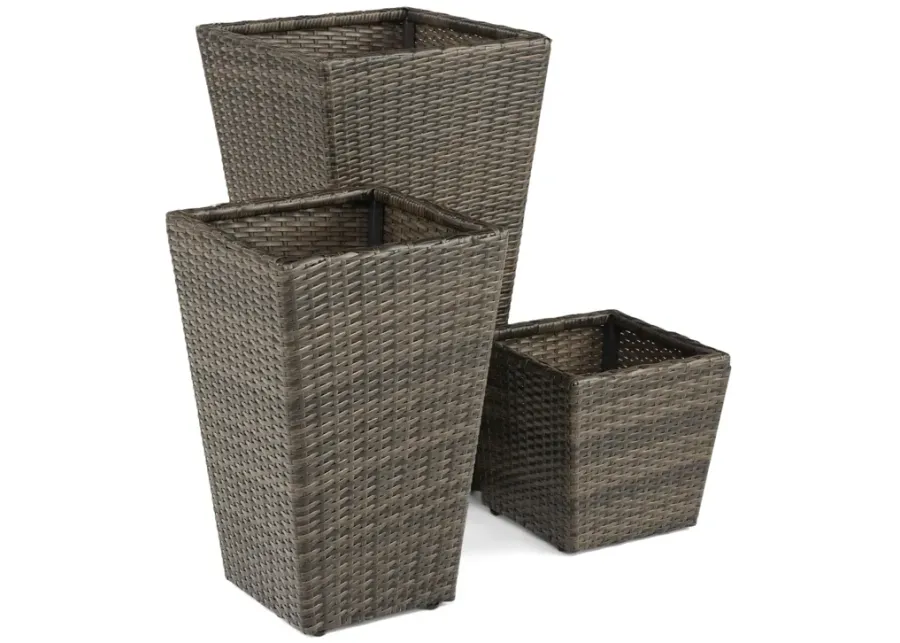 Vista Planters - Set of 3 - Driftwood