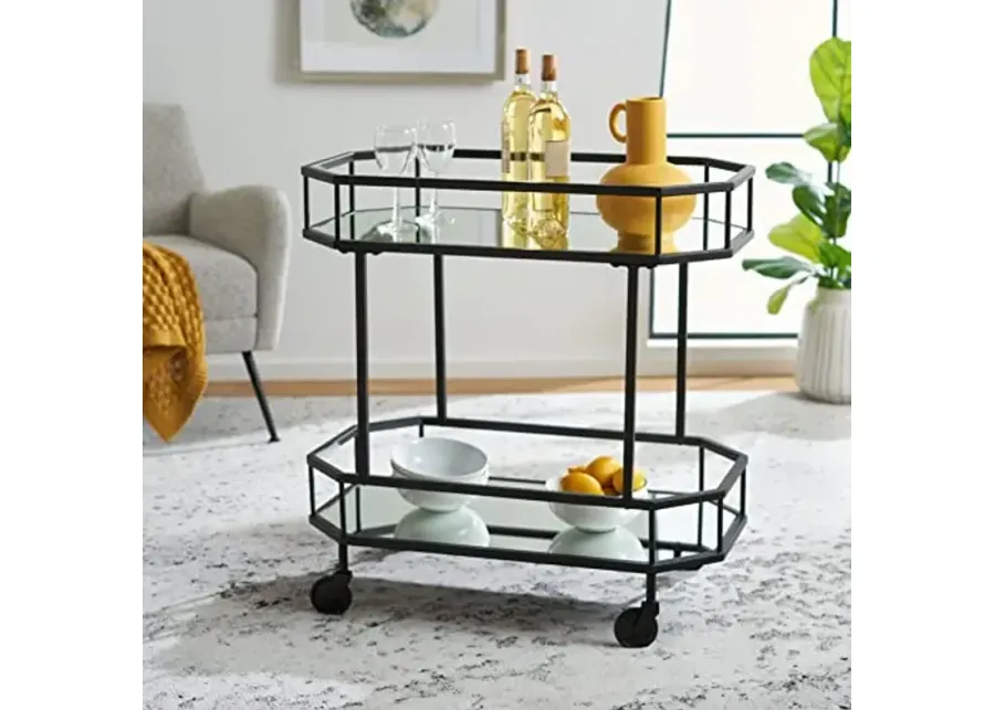 Safavieh Home Collection Silva Black 2-Tier Octagon Bar Cart-Matte, Black 1 56989-safavieh-home-collection-silva-black-2-tier-octagon-bar-cart-matte-black-1.webp