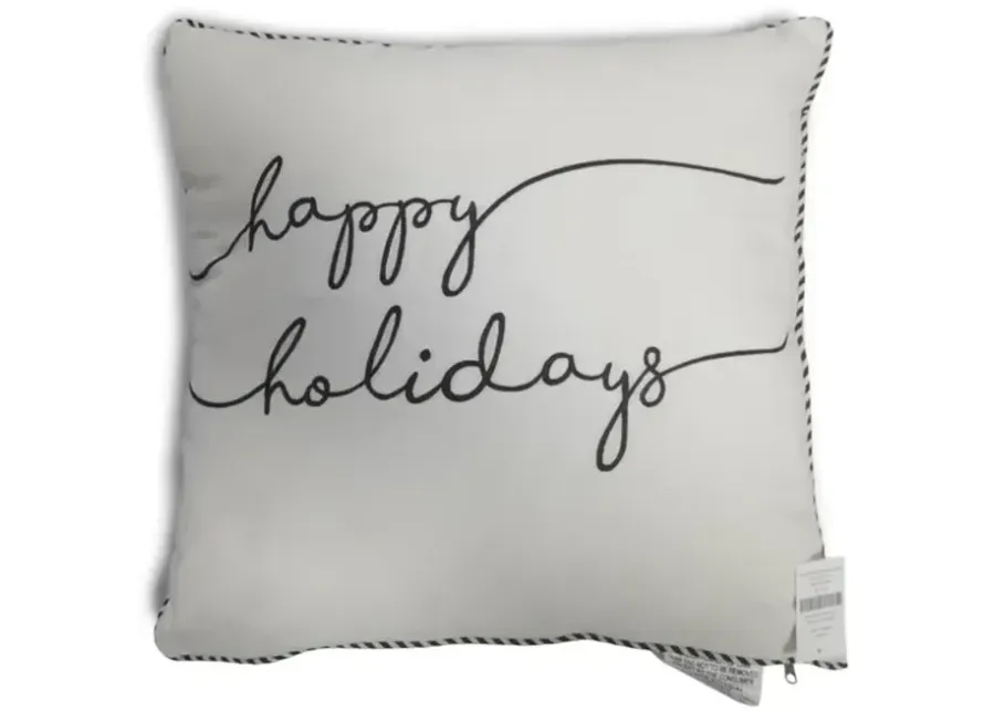 18  Happy Holidays Pillow