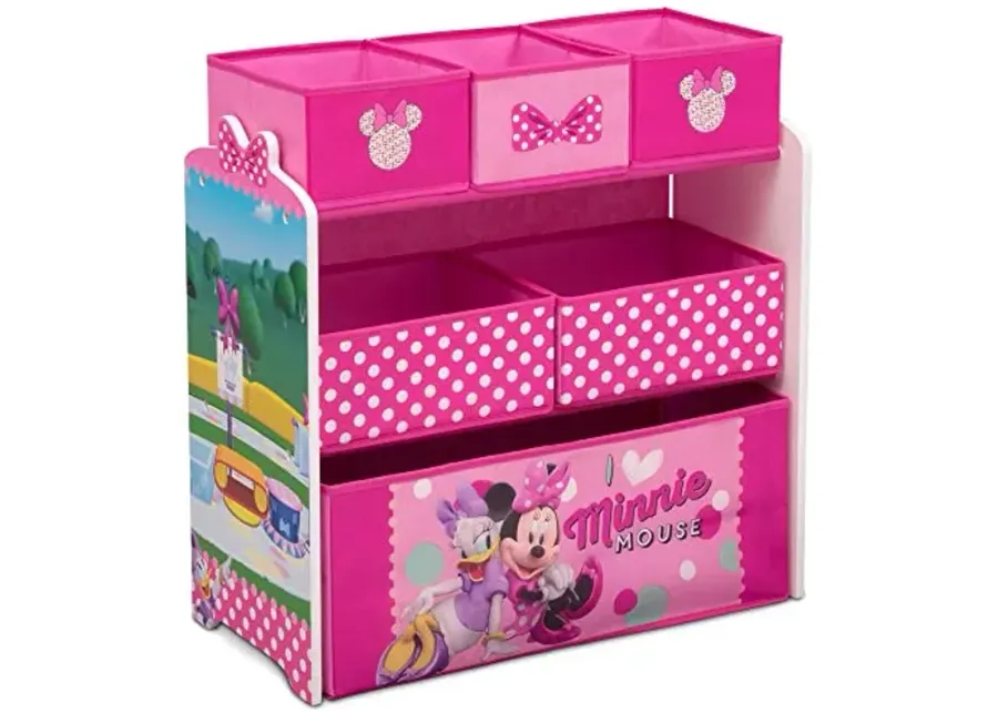 Delta Children Disney Minnie Mouse 6 Bin Design and Store Toy Organizer-Minnie Mouse - Dotty About Dots