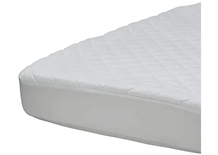 Beautyrest Kids Fitted Crib Mattress Pad | Waterproof | 52é¥?x 28é¥?| Machine Washable, White-White