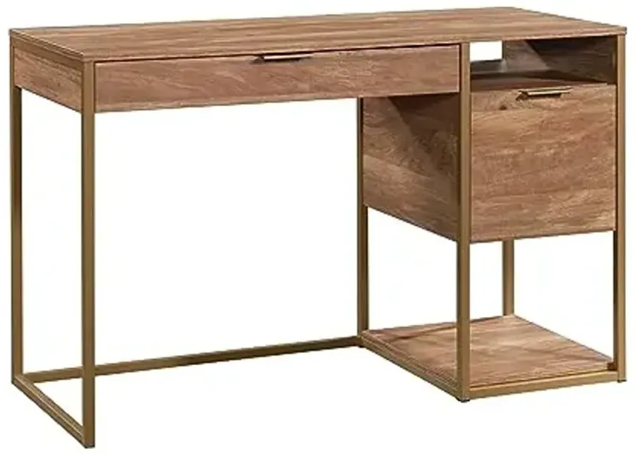 Sauder International Lux Home Office Desk, Sindoori Mango-Sindoori Mango