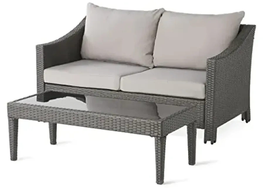 Christopher Knight Home Antibes Outdoor Wicker Loveseat and Table Set with Water Resistant Cushions, 2-Pcs Set, Grey / Silver-Grey, Silver 1 58999-christopher-knight-home-antibes-outdoor-wicker-loveseat-and-table-set-with-water-resistant-cushions-2-pcs-set-grey-silver-grey-silver-1.webp