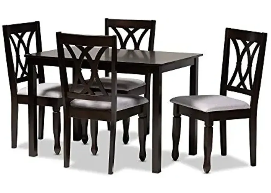 Baxton Studio Reneau Dining Set and Dining Set Gray Fabric Upholstered Espresso Brown Finished Wood 5-Piece Dining Set-Grey, Espresso Brown 1 59081-baxton-studio-reneau-dining-set-and-dining-set-gray-fabric-upholstered-espresso-brown-finished-wood-5-piece-dining-set-grey-espresso-brown-1.webp