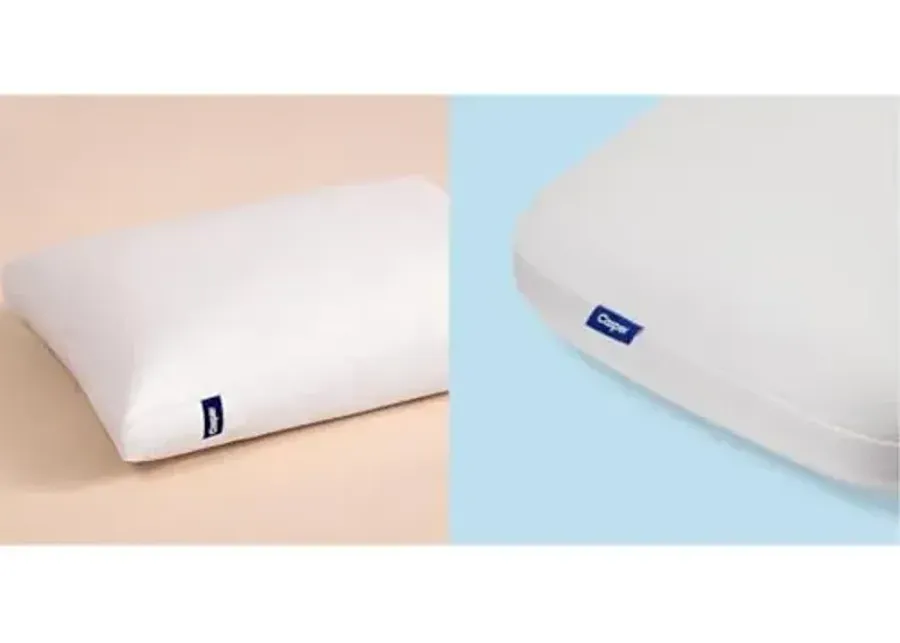 Casper Sleep Down Pillow for Sleeping, Standard, White & Sleep, Standard Essential Cooling Foam Pillow, White 1 59087-casper-sleep-down-pillow-for-sleeping-standard-white-sleep-standard-essential-cooling-foam-pillow-white-1.webp