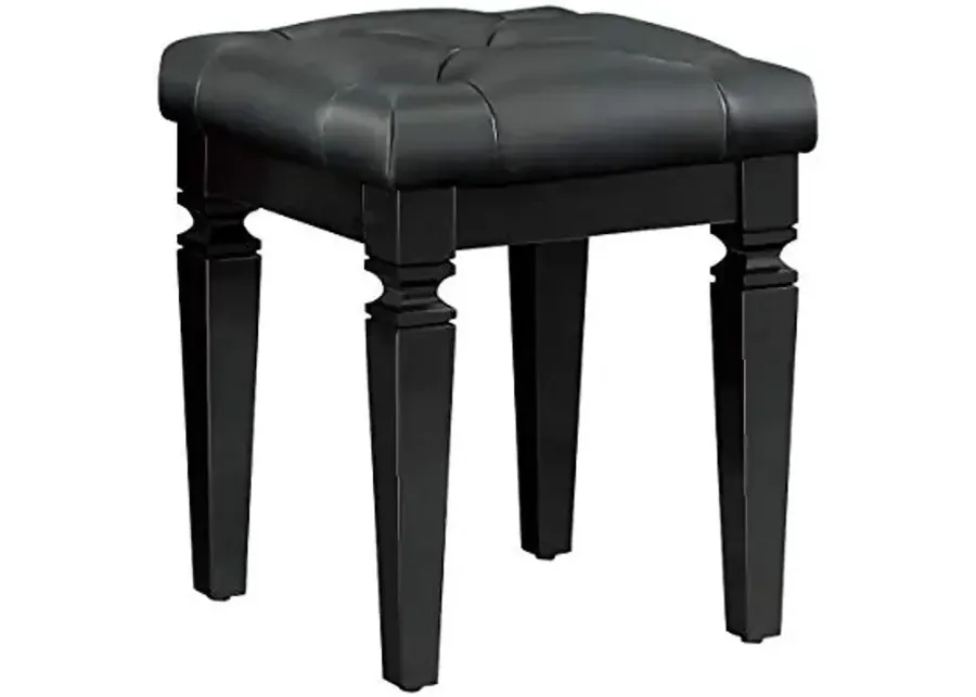 1916BK-14 Vanity Stool-Black