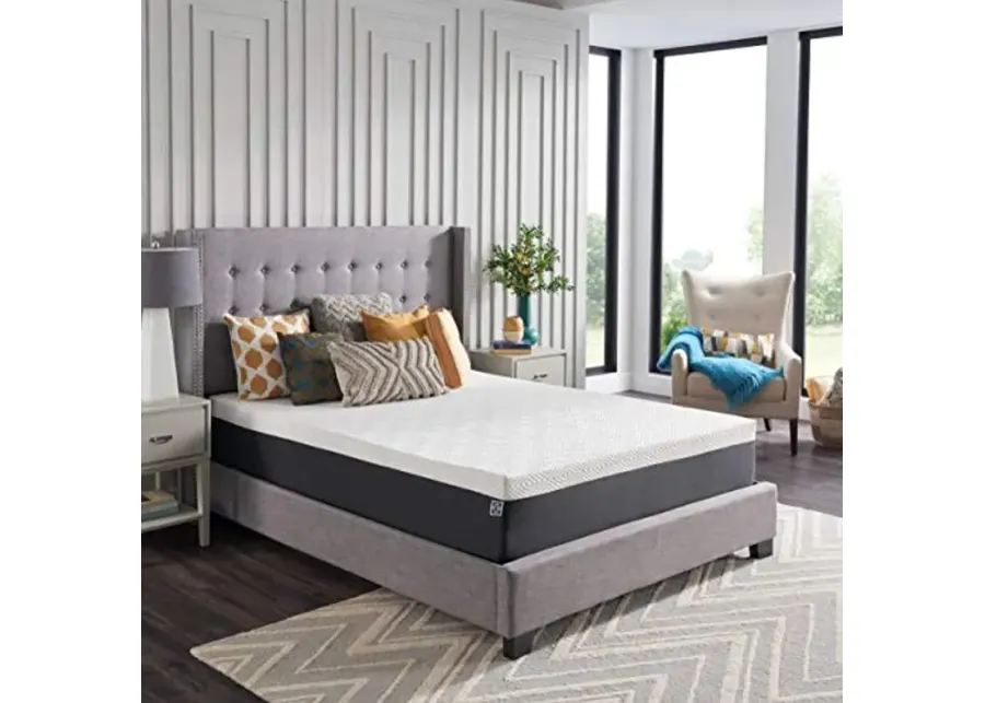 Sealy - Hybrid Bed in a Box - 12 Inch, Medium Feel, Queen Size, CopperChill Technology, CertiPur-US Certified-White