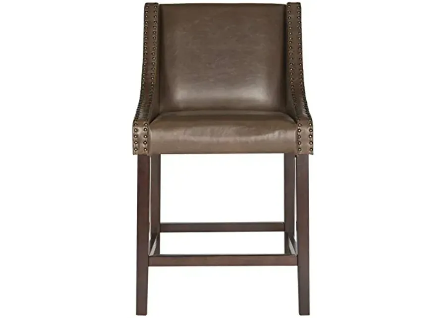 Safavieh Home Collection Dylan Brown and Espresso Counter Stool-23