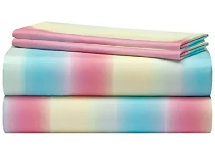 Heritage Kids Rainbow Ombre Full 4-Piece Sheet Set-Ombre