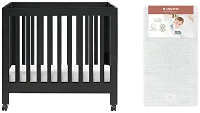 59662-babyletto-origami-mini-crib-in-black-pure-core-non-toxic-mini-crib-mattress-with-hybrid-waterproof-cover-bundle-1.webp