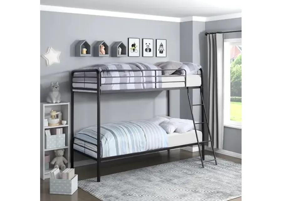 Lexicon Rayne Metal Bunk Bed, Twin/Twin, Dark Bronze-Dark Bronze