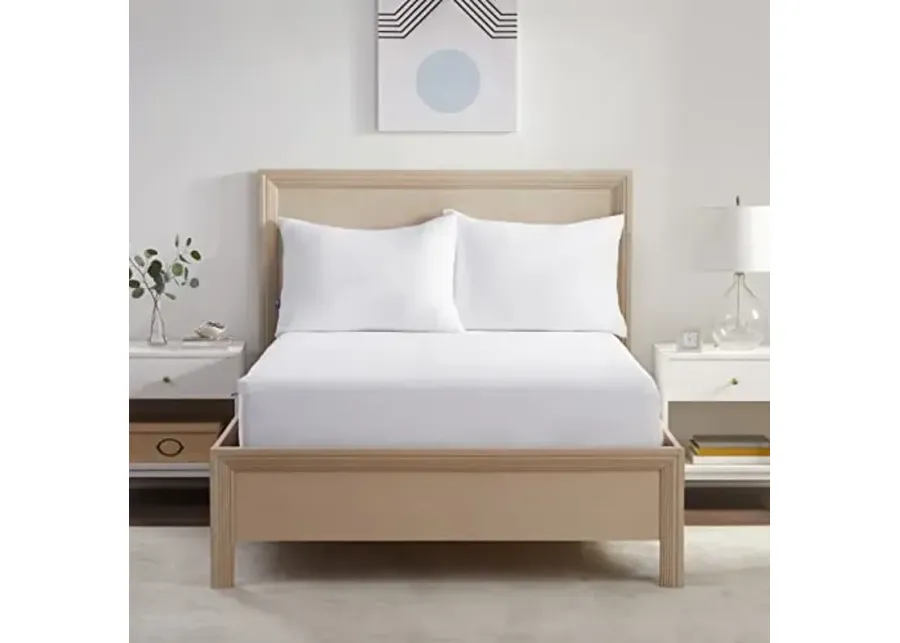 Serta Power Chill Full Size Waterproof Mattress Cover, Soft and Breathable Cooling Mattress Protector, 15" Elastic Deep Pocket for Secure Fit, White-White 1 60059-serta-power-chill-full-size-waterproof-mattress-cover-soft-and-breathable-cooling-mattress-protector-15-elastic-deep-pocket-for-secure-fit-white-white-1.webp