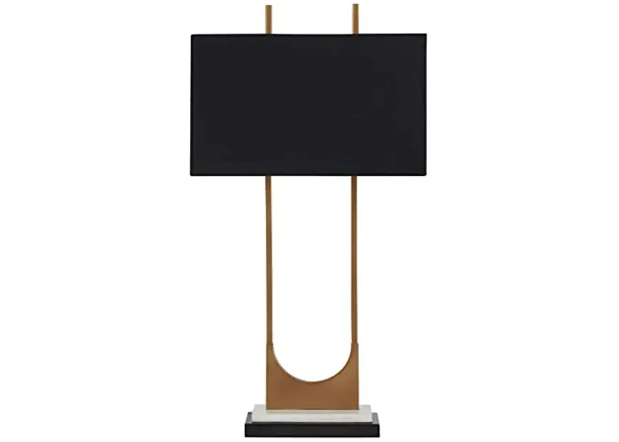 Signature Design by Ashley Malana 33" Contemporary Metal Table Lamp with Marble Base, Black & Brass-Black 1 60122-signature-design-by-ashley-malana-33-contemporary-metal-table-lamp-with-marble-base-black-brass-black-1.webp