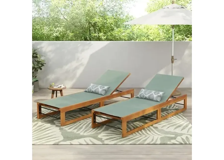 Christopher Knight Home Tristz Patio Chaise Lounge Chair Outdoor Set of 2, Acacia Wood Sunbathing Pool Lounger with Breathable Mesh Seat, Adjustable Backrest Reclining Chair, Teak+Mint Green-Teak+mint Green 1 60386-christopher-knight-home-tristz-patio-chaise-lounge-chair-outdoor-set-of-2-acacia-wood-sunbathing-pool-lounger-with-breathable-mesh-seat-adjustable-backrest-reclining-chair-teak-mint-green-teak-mint-gr-1.webp