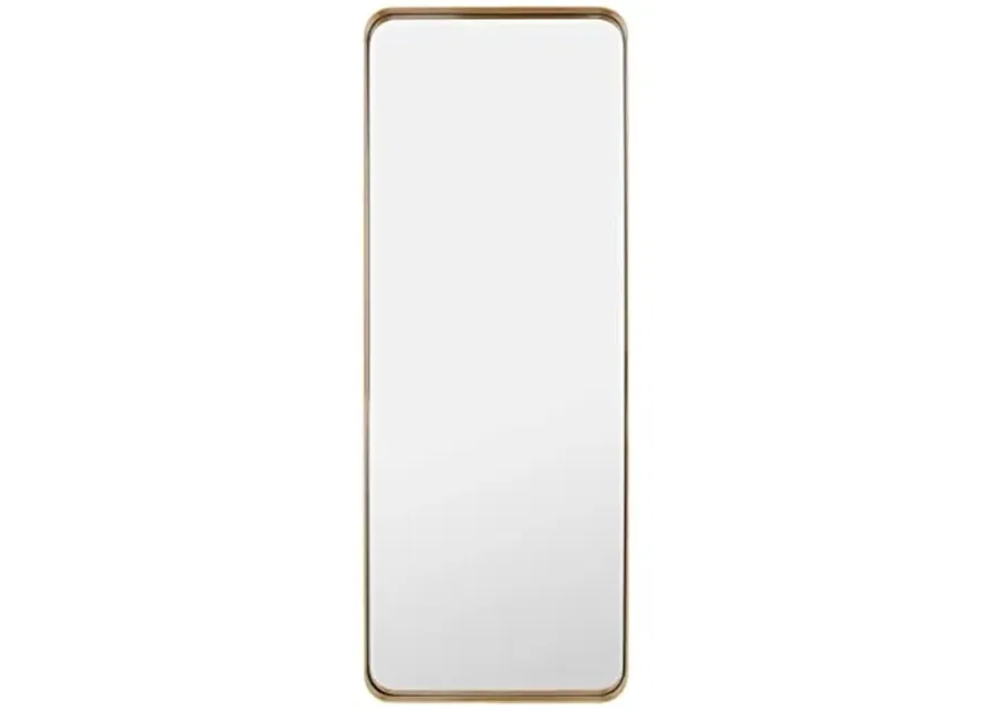 SAFAVIEH Home Collection Almasy Gold 18 x 48-inch Rectangular Decorative Accent Wall Mirror-Gold