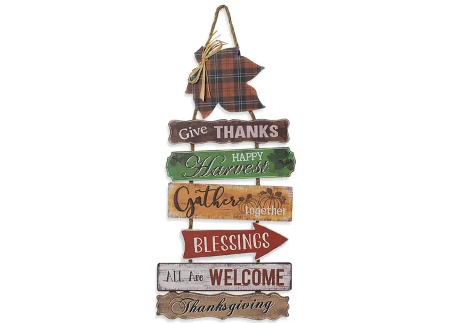 Fall Harvest Wall Sign
